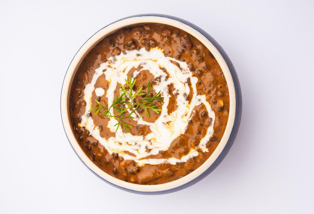 Dal Makhani. Rich, creamy, slow-cooked, and packed with deep flavors in a bowl