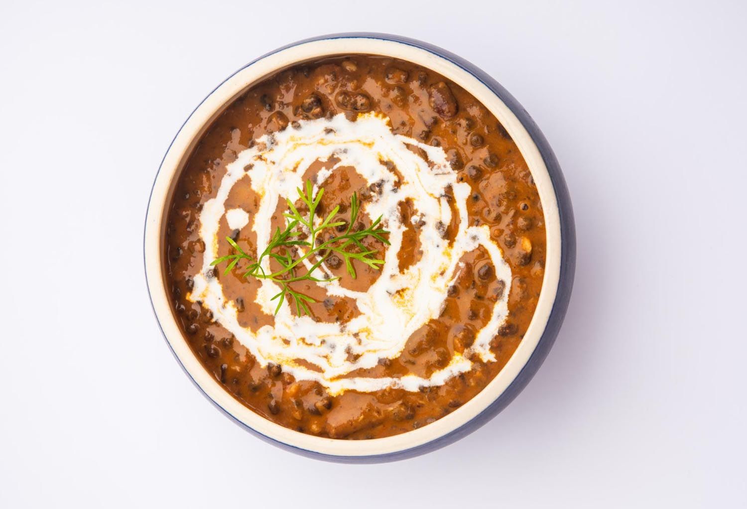 Dal Makhani. Rich, creamy, slow-cooked, and packed with deep flavors in a bowl
